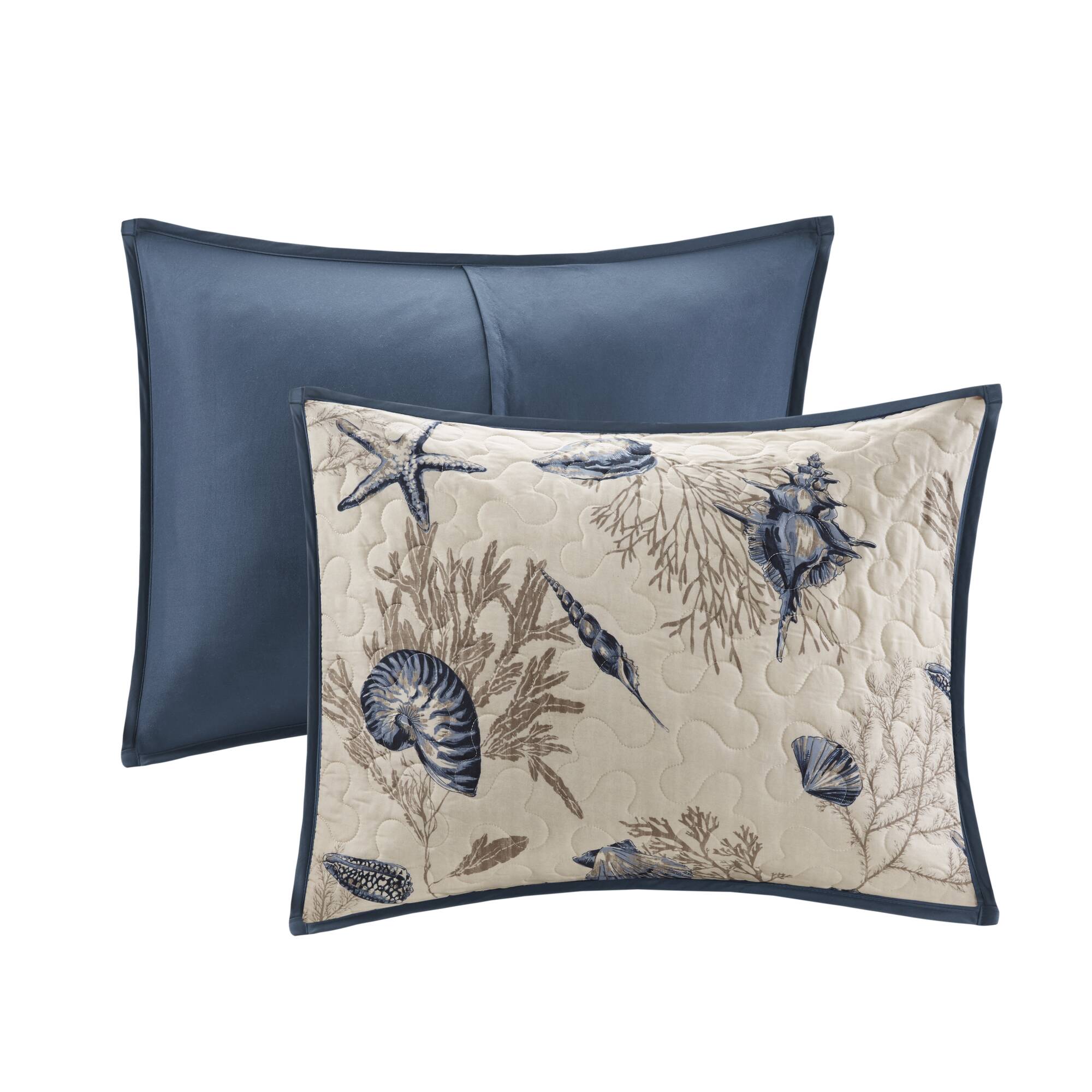 Bayside Brushed Microfiber Quilt Set with Throw Pillows
