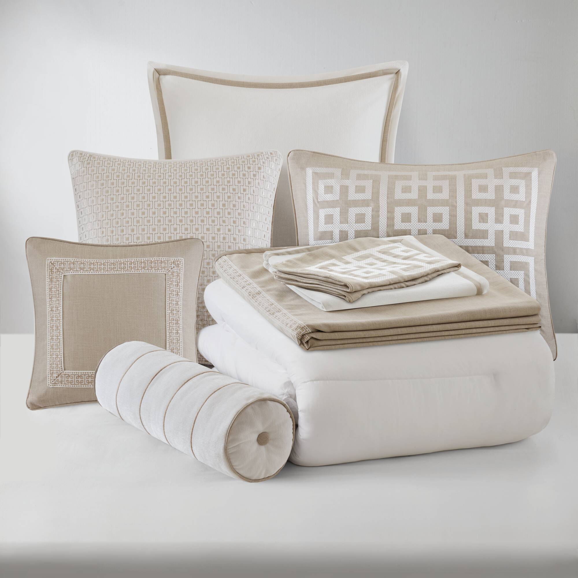 Jarvis Embroidery Oversized Duvet Style Comforter Set
