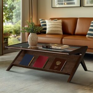 Rocket wood & tempered glass coffee table from INK+IVY in  Morocco Brown. Rocket wood & tempered glass coffee table from INK+IVY in  Morocco Brown. Rocket wood & tempered glass coffee table from INK+IVY in  Morocco Brown. Rocket wood & tempered glass coffee table from INK+IVY in  Morocco Brown. Rocket wood & tempered glass coffee table from INK+IVY in  Morocco Brown.