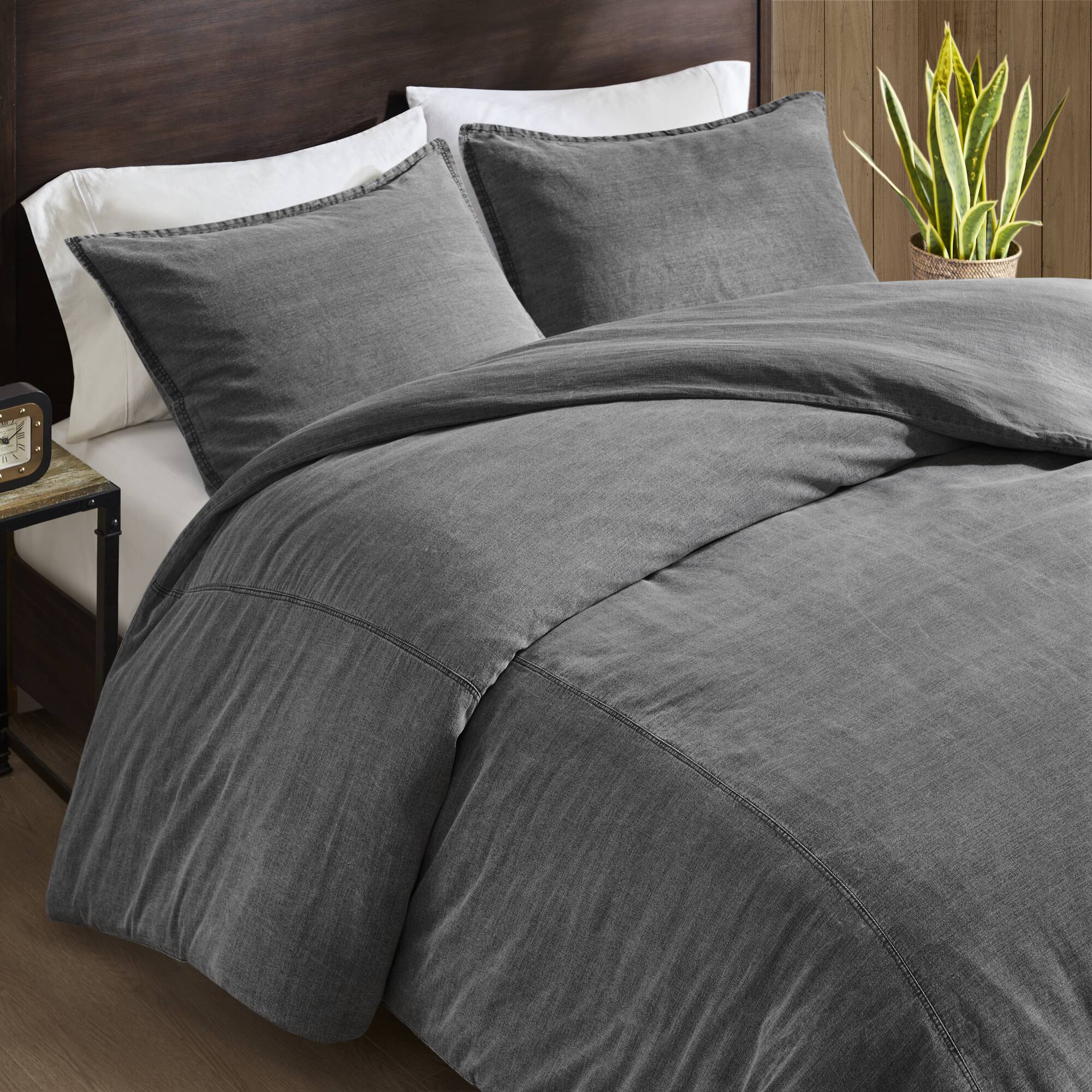 Mckenzie Cotton Twill Washed Duvet Set