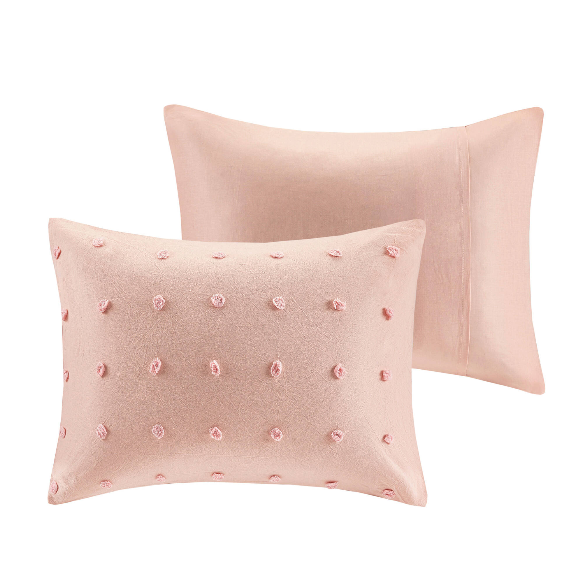 Brooklyn Cotton Jacquard Comforter Set with Euro Shams and Throw Pillows