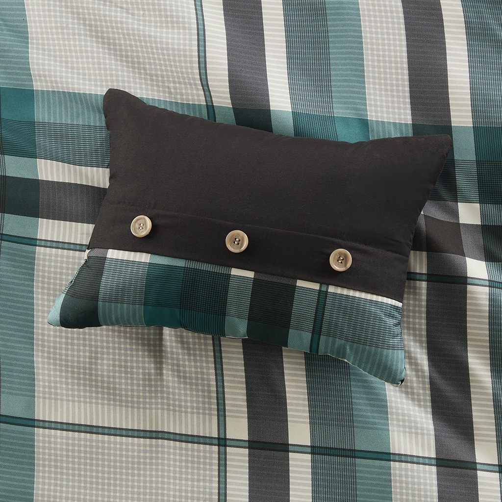 Robbie Plaid Comforter Set with Bed Sheets