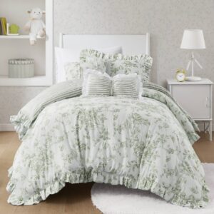 Adele Comforter Set with Decorative Pillows from Madison Park Essentials in  Green. Adele Comforter Set with Decorative Pillows from Madison Park Essentials in  Green. Adele Comforter Set with Decorative Pillows from Madison Park Essentials in  Green. Adele Comforter Set with Decorative Pillows from Madison Park Essentials in  Green. Adele Comforter Set with Decorative Pillows from Madison Park Essentials in  Green.