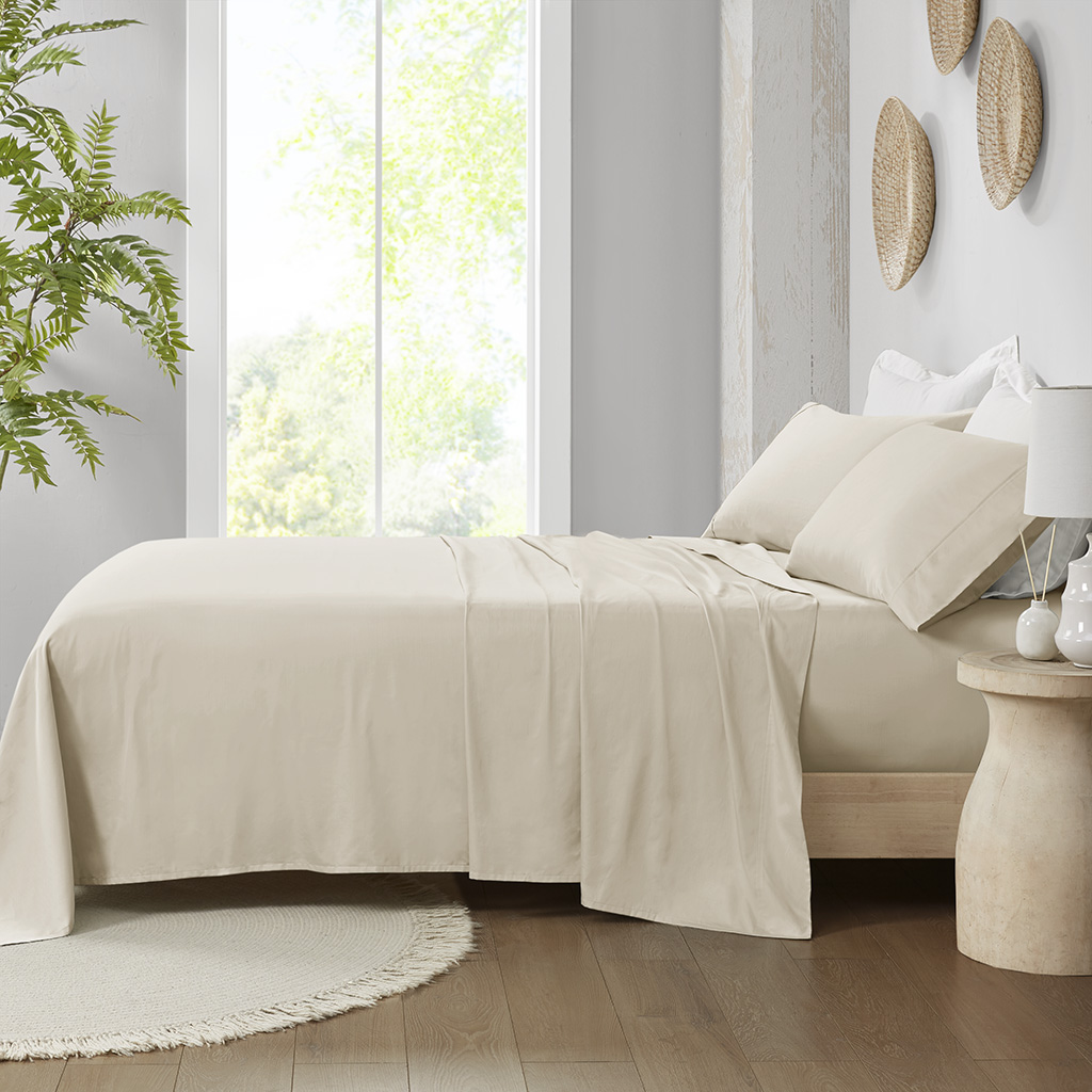 300 Thread Count 100% Organic Cotton Deep Pocket Sheet Set