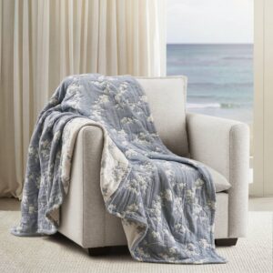 Catalina Botanical Cotton Jacquard Throw from Harbor House in  Navy. Catalina Botanical Cotton Jacquard Throw from Harbor House in  Navy. Catalina Botanical Cotton Jacquard Throw from Harbor House in  Navy. Catalina Botanical Cotton Jacquard Throw from Harbor House in  Navy. Catalina Botanical Cotton Jacquard Throw from Harbor House in  Navy.