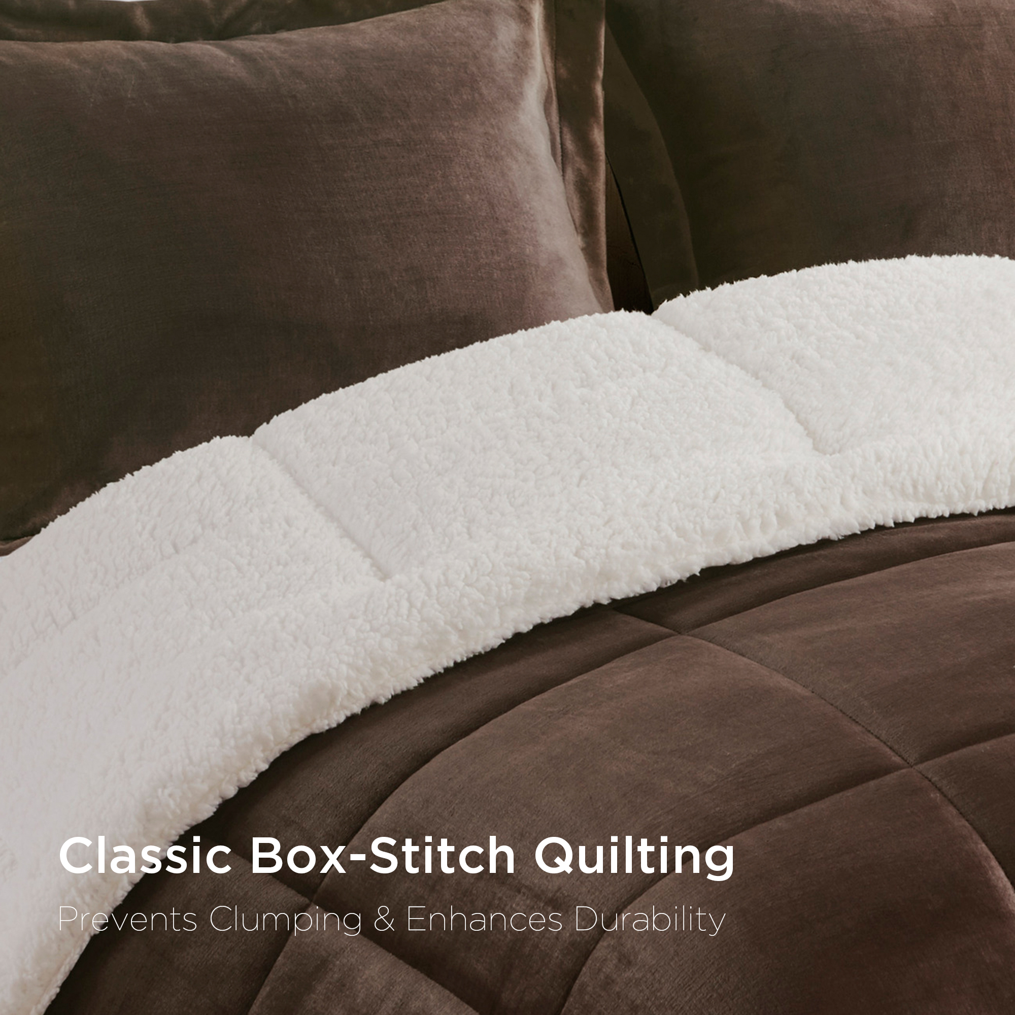 Alton Plush to Sherpa Down Alternative Comforter Set