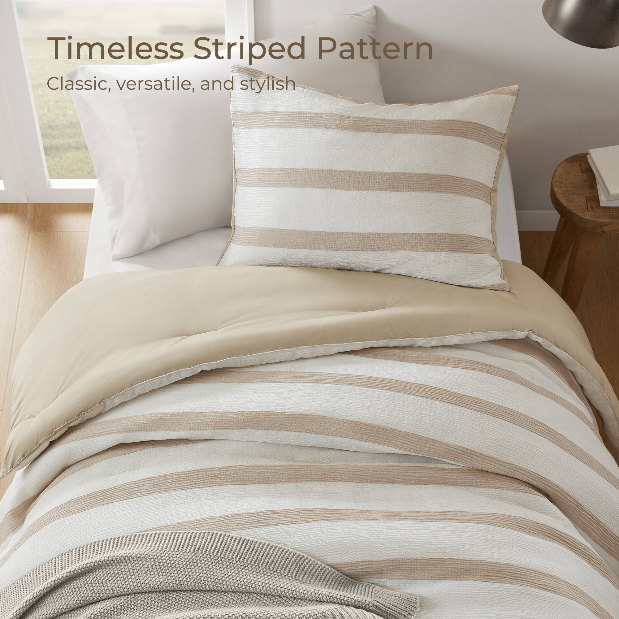 Merritt Yarn-dyed Striped Comforter