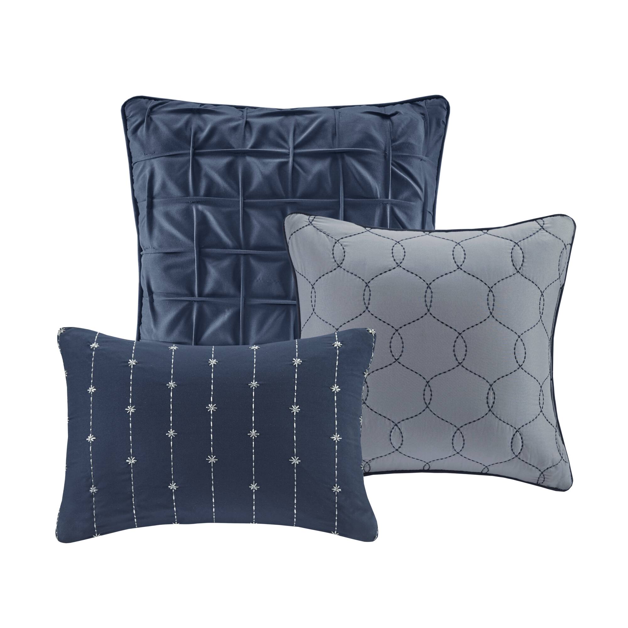 Walter 7 Piece Printed Seersucker Comforter Set