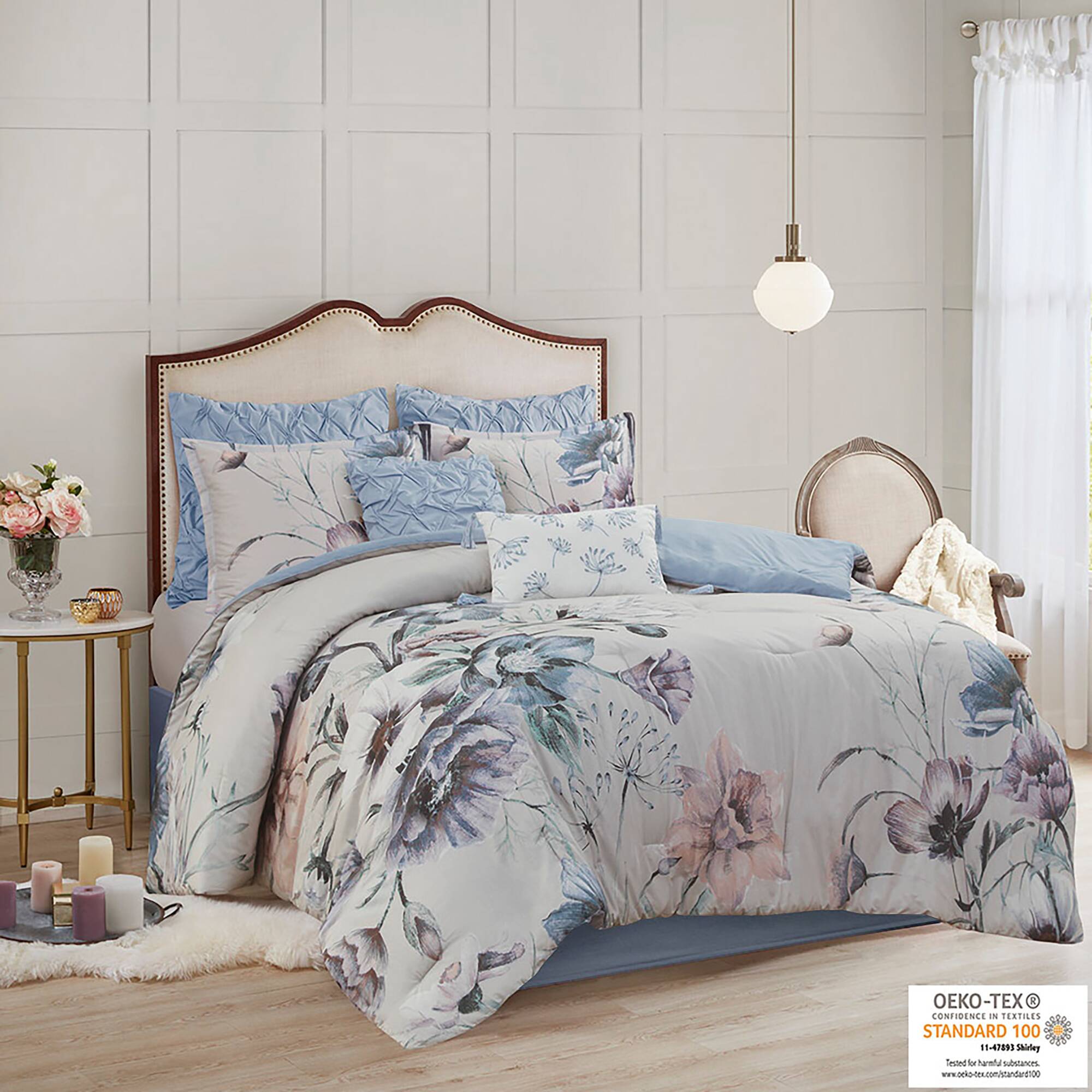 Cassandra 8 Piece Cotton Printed Comforter Set
