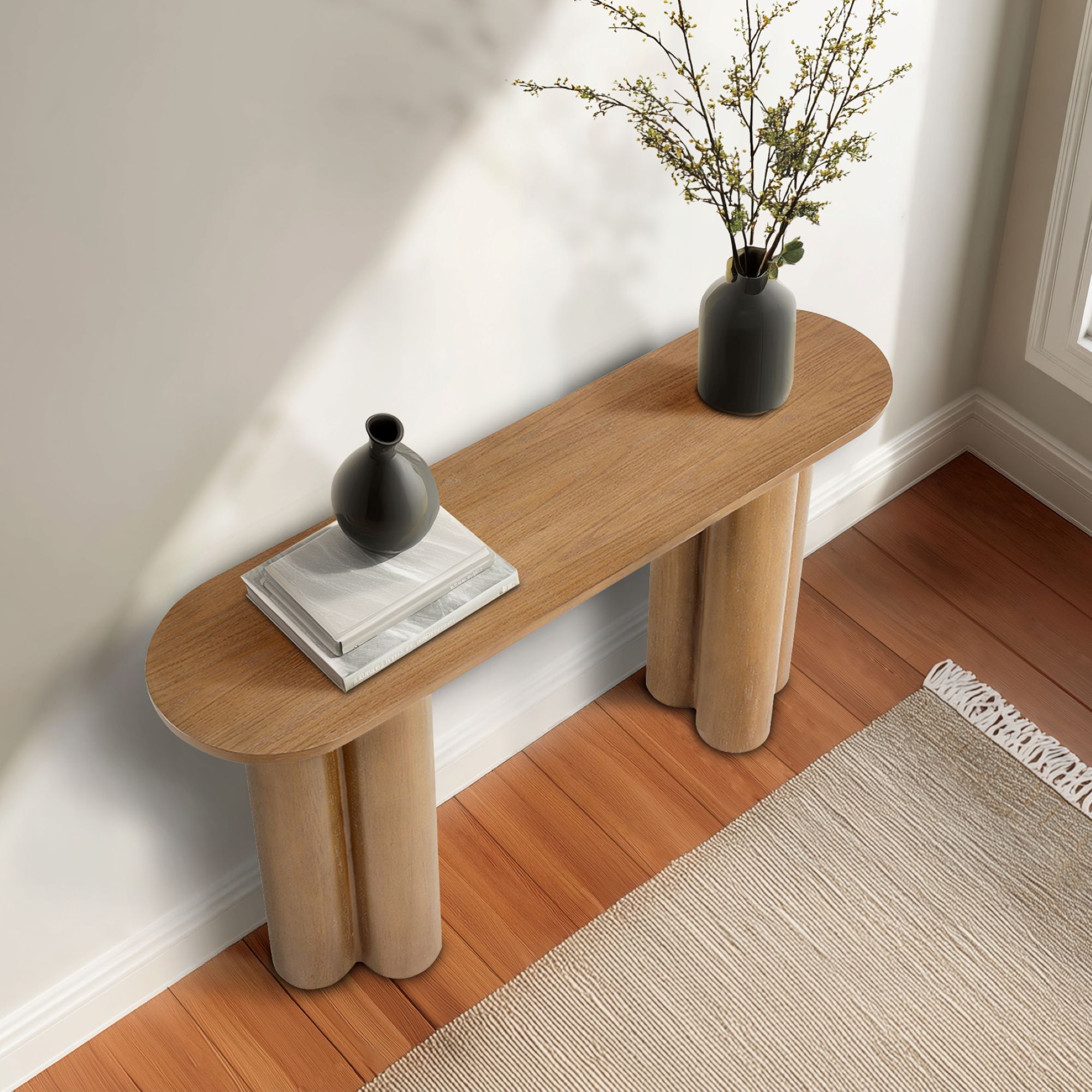 Benji Oval Console Table