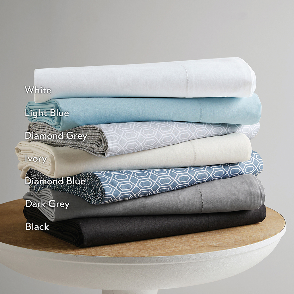 Cotton 144TC 100% Cotton Solid Sheet Set