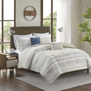 Fraser 5 Piece Printed Seersucker Comforter Set with Throw Pillows from Madison Park in  Taupe/Blue. Fraser 5 Piece Printed Seersucker Comforter Set with Throw Pillows from Madison Park in  Taupe/Blue. Fraser 5 Piece Printed Seersucker Comforter Set with Throw Pillows from Madison Park in  Taupe/Blue. Fraser 5 Piece Printed Seersucker Comforter Set with Throw Pillows from Madison Park in  Taupe/Blue. Fraser 5 Piece Printed Seersucker Comforter Set with Throw Pillows from Madison Park in  Taupe/Blue.