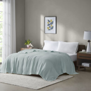 Freshspun Basketweave Cotton Blanket from Madison Park in  Blue. Freshspun Basketweave Cotton Blanket from Madison Park in  Blue. Freshspun Basketweave Cotton Blanket from Madison Park in  Blue. Freshspun Basketweave Cotton Blanket from Madison Park in  Blue. Freshspun Basketweave Cotton Blanket from Madison Park in  Blue.