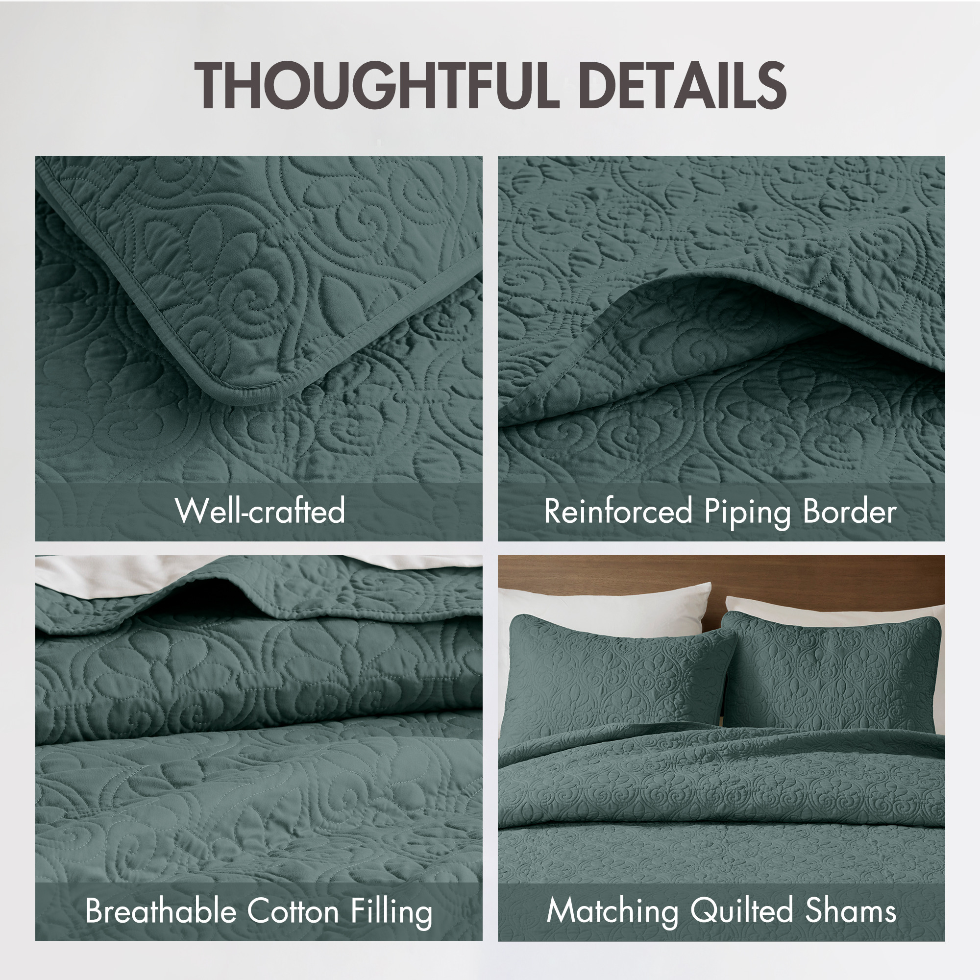 Quebec Reversible Quilt Set