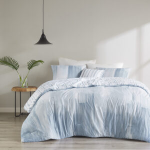 Brush Stroke 4 Piece Oversized Reversible Seersucker Comforter Set from N Natori in  Blue. Brush Stroke 4 Piece Oversized Reversible Seersucker Comforter Set from N Natori in  Blue. Brush Stroke 4 Piece Oversized Reversible Seersucker Comforter Set from N Natori in  Blue. Brush Stroke 4 Piece Oversized Reversible Seersucker Comforter Set from N Natori in  Blue. Brush Stroke 4 Piece Oversized Reversible Seersucker Comforter Set from N Natori in  Blue.