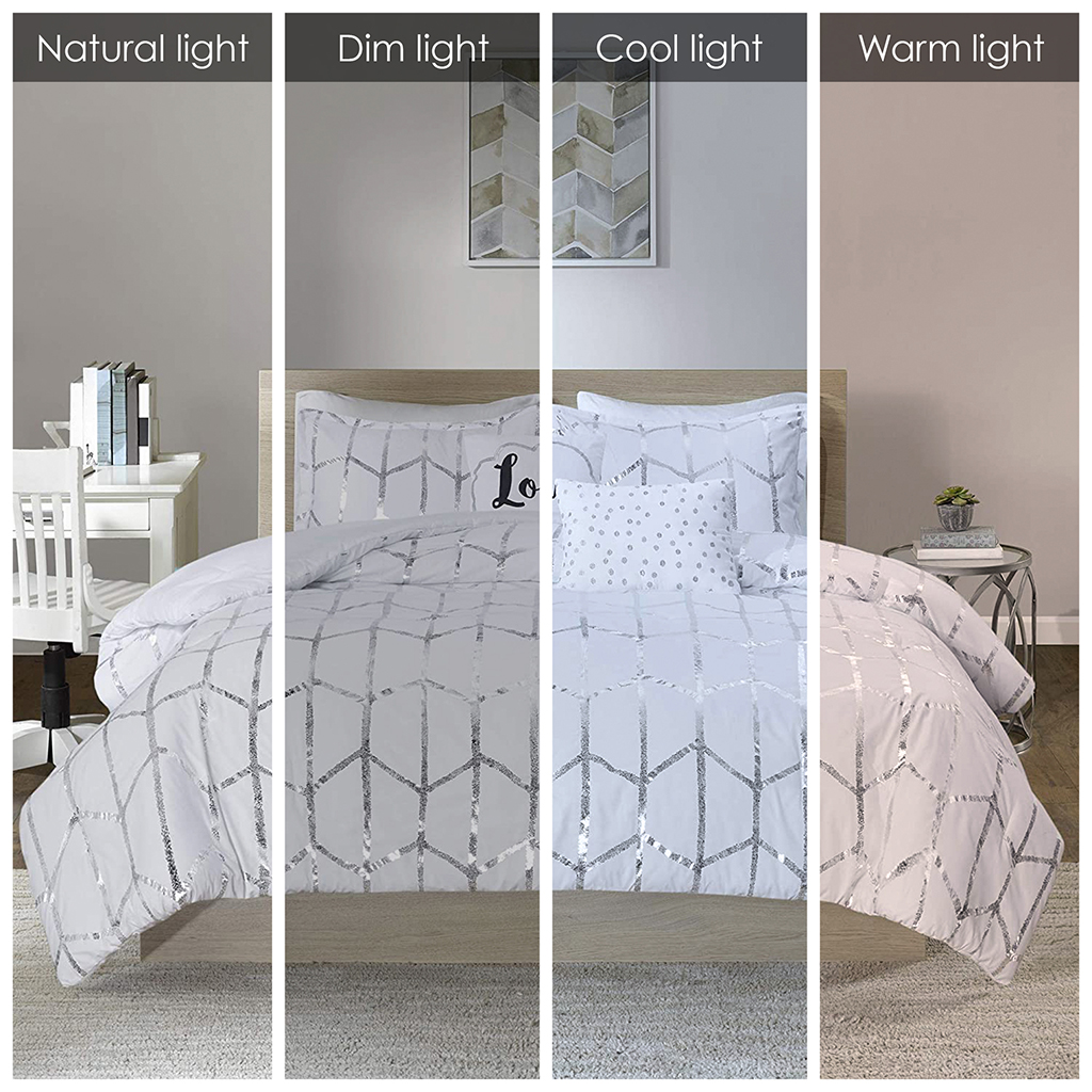 Raina Metallic Printed Comforter Set