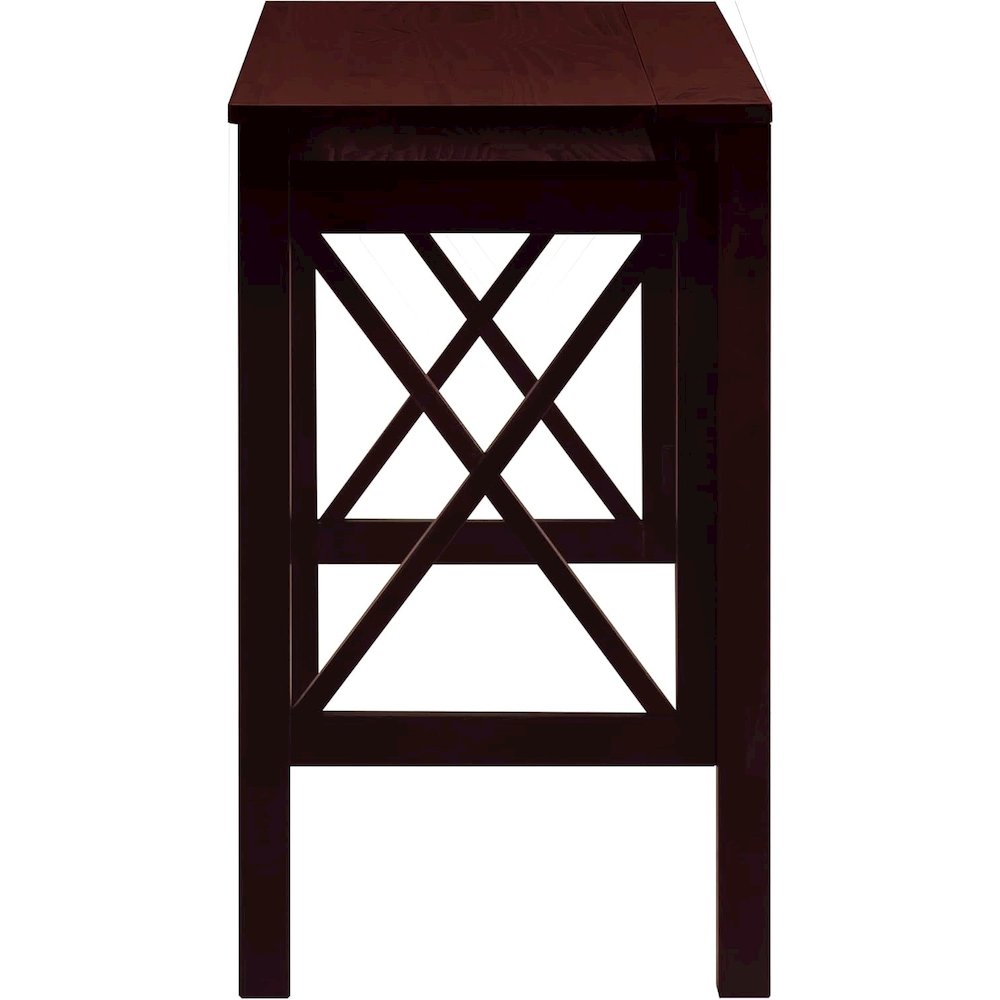 Montego Folding Desk with Pull-Out-Espresso
