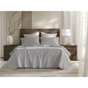 100% Egyptian Cotton Sateen Sheet Set from Harbor House in  Gray. 100% Egyptian Cotton Sateen Sheet Set from Harbor House in  Gray. 100% Egyptian Cotton Sateen Sheet Set from Harbor House in  Gray. 100% Egyptian Cotton Sateen Sheet Set from Harbor House in  Gray. 100% Egyptian Cotton Sateen Sheet Set from Harbor House in  Gray.