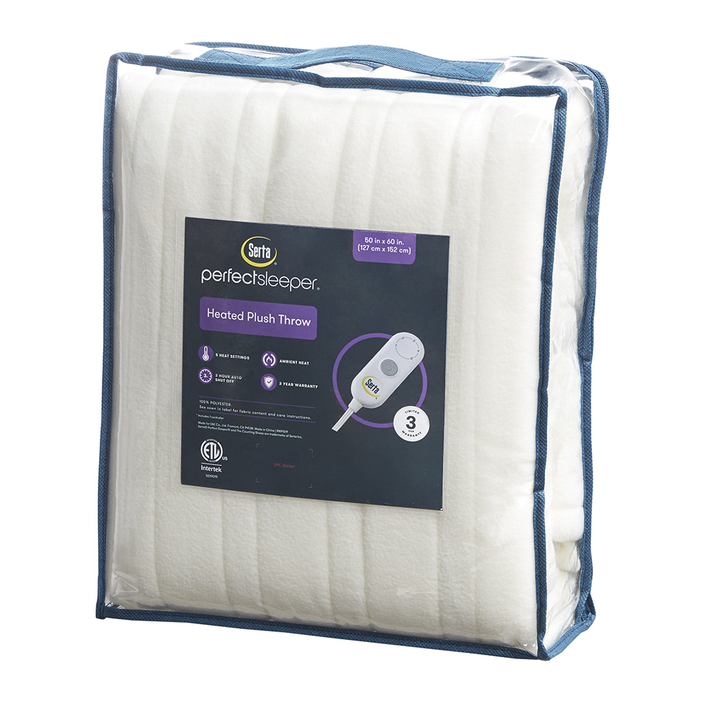 Fleece to Sherpa Heated Throw