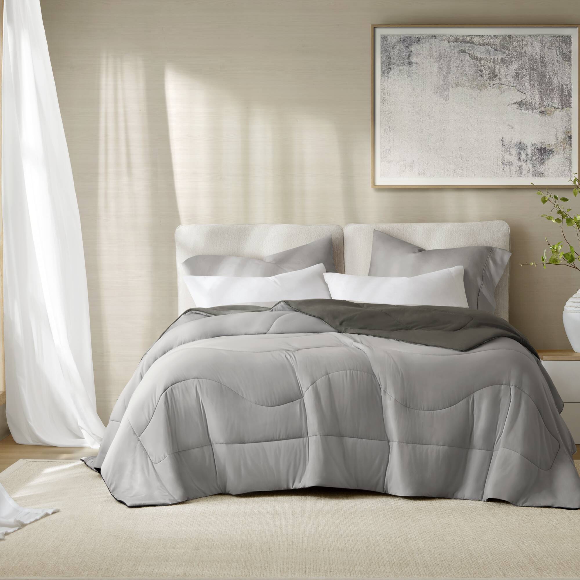 Cooling Reversible Tencel Comforter Blanket