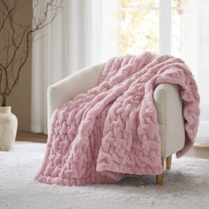 Ruched Fur Throw from Madison Park in  Pink. Ruched Fur Throw from Madison Park in  Pink. Ruched Fur Throw from Madison Park in  Pink. Ruched Fur Throw from Madison Park in  Pink. Ruched Fur Throw from Madison Park in  Pink.