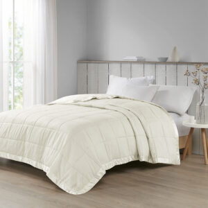 Cambria Oversized Down Alternative Blanket with Satin Trim from Madison Park in  Ivory. Cambria Oversized Down Alternative Blanket with Satin Trim from Madison Park in  Ivory. Cambria Oversized Down Alternative Blanket with Satin Trim from Madison Park in  Ivory. Cambria Oversized Down Alternative Blanket with Satin Trim from Madison Park in  Ivory. Cambria Oversized Down Alternative Blanket with Satin Trim from Madison Park in  Ivory.
