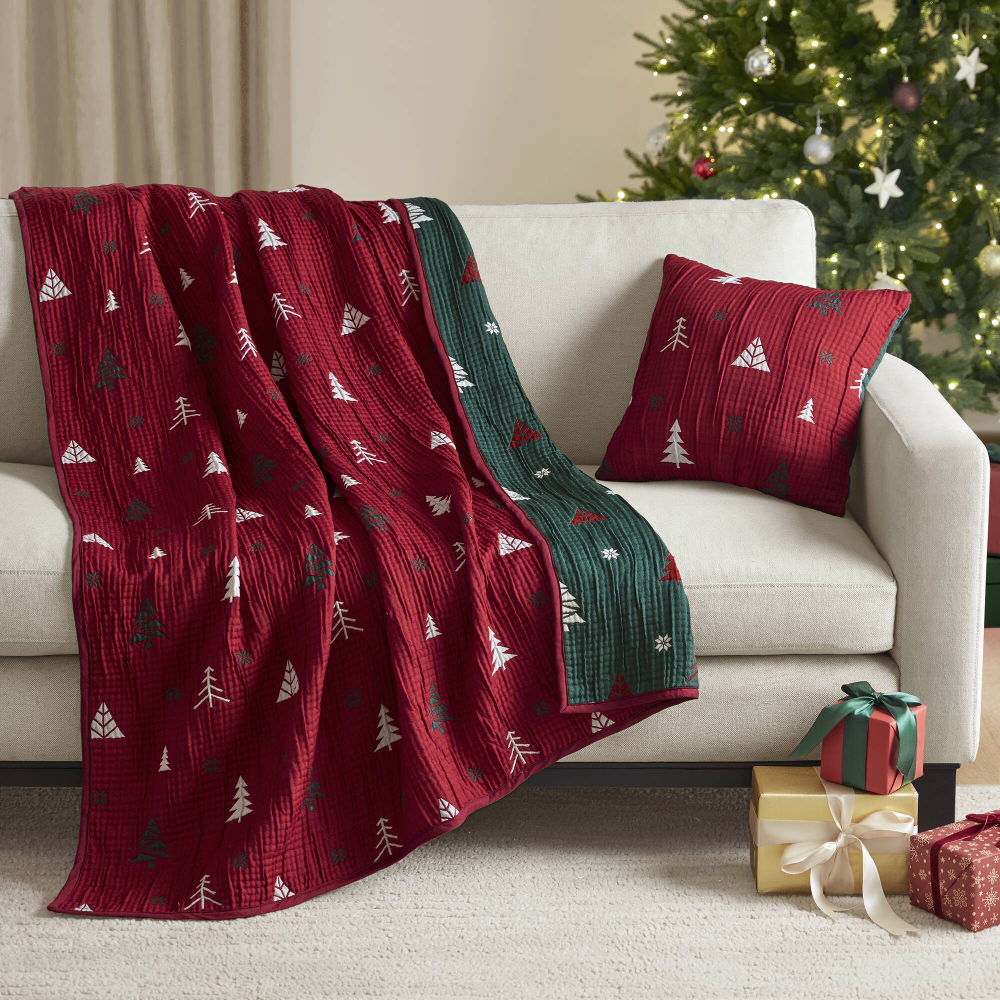 Winter 2 Pieces Throw Set