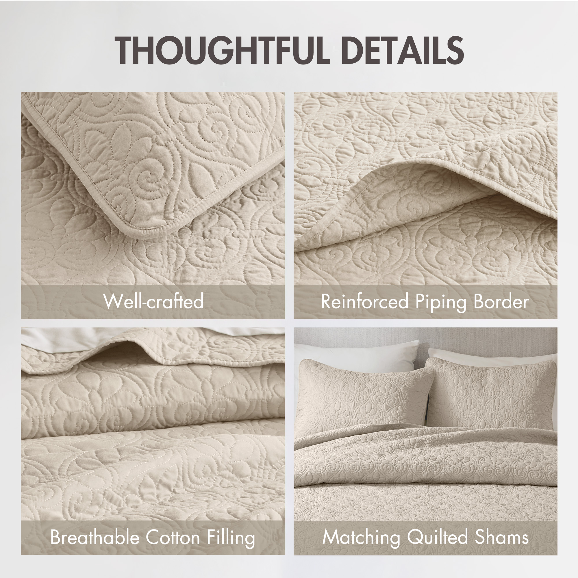 Quebec Reversible Quilt Set