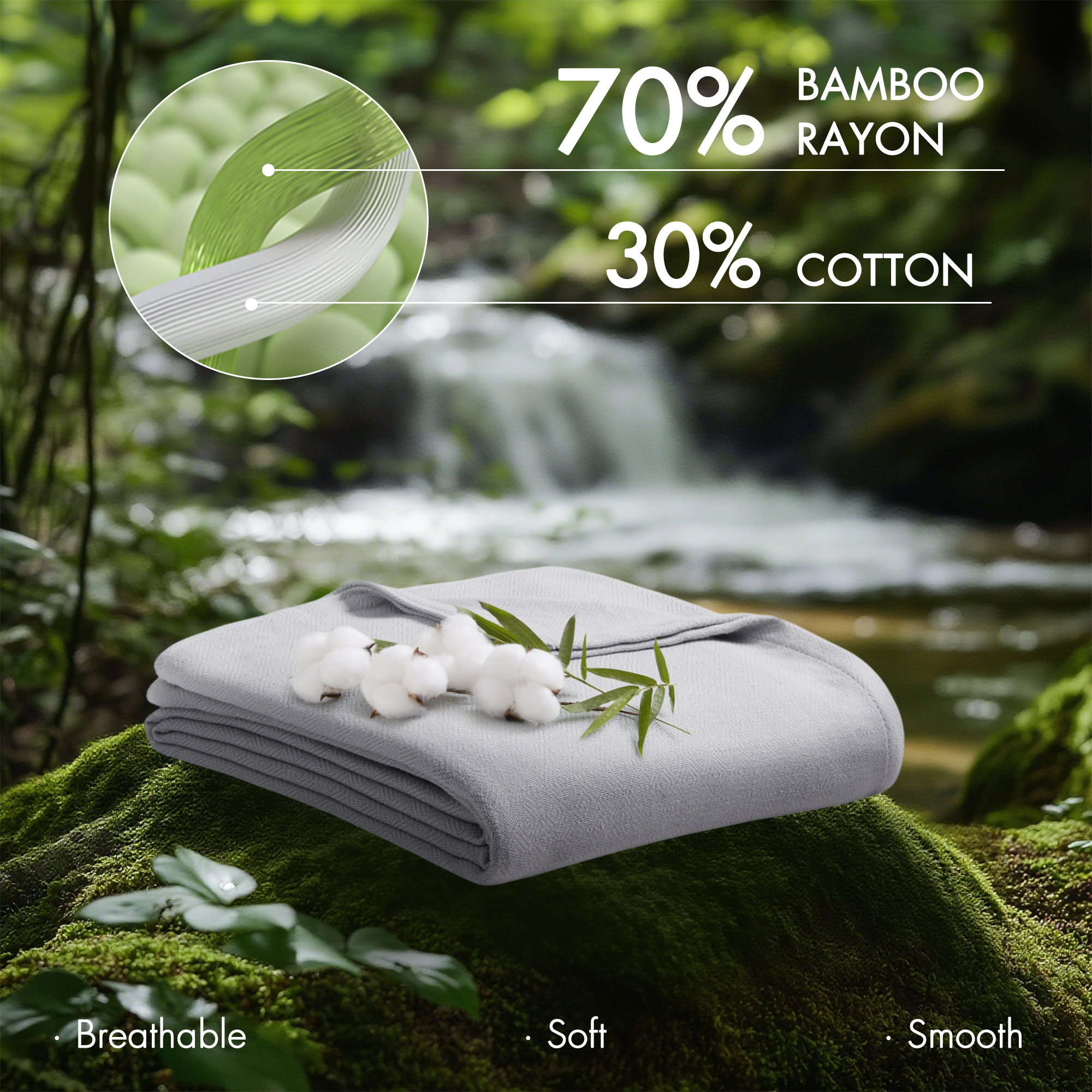 Bamboo Cotton Rayon Blanket