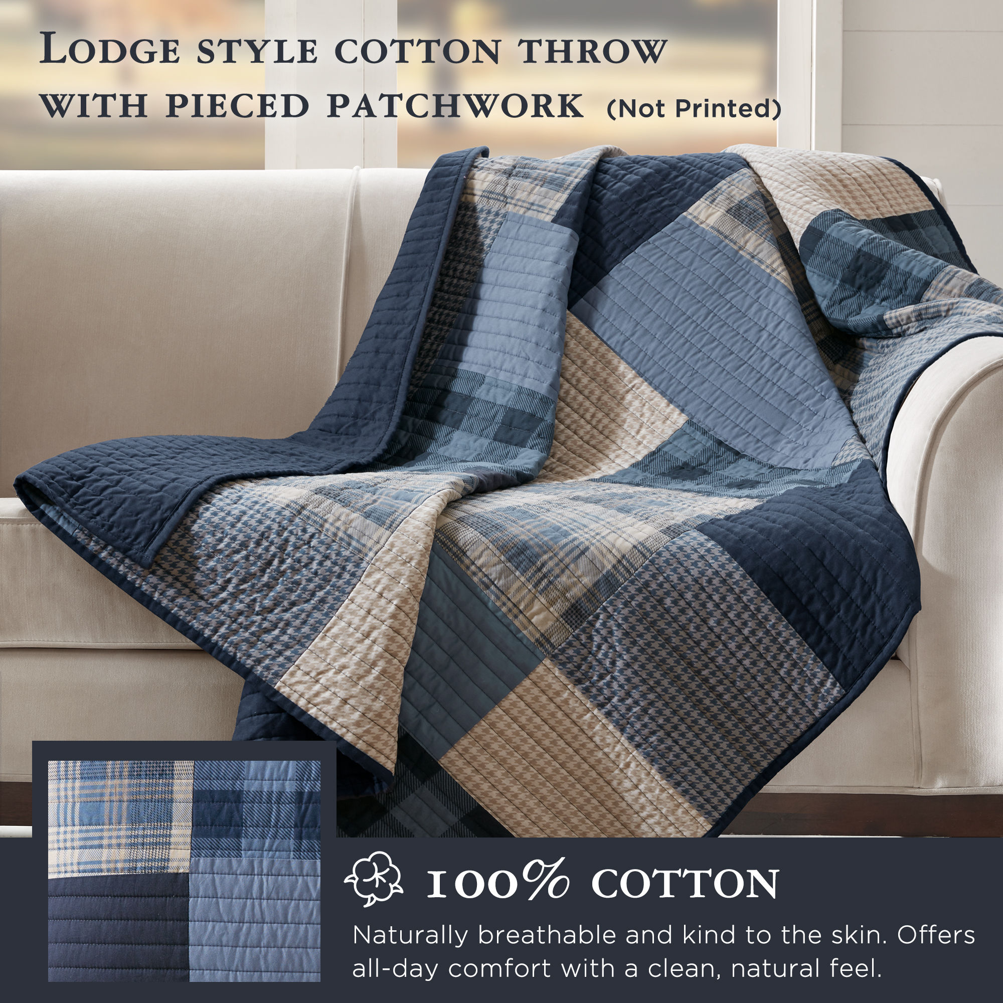 Winter Hills Quilted Throw