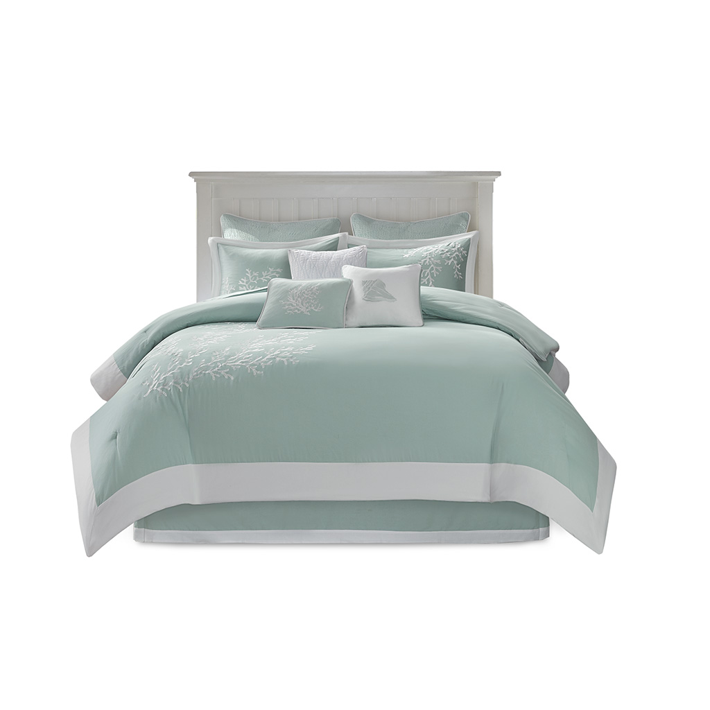 Coastline Oversized Cotton Jacquard Comforter Set