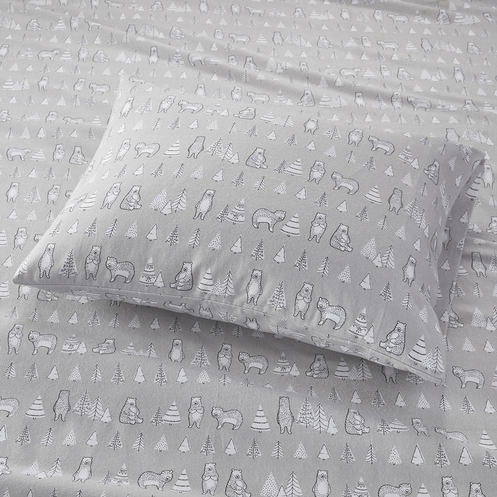 Cozy Cotton Flannel Printed Sheet Set