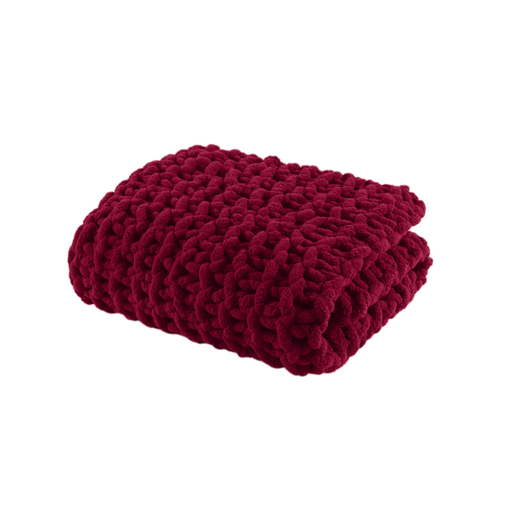 Chenille Chunky Knit Throw