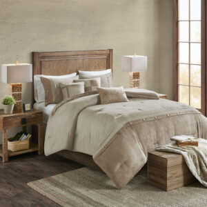 Boone 7 Piece Faux Suede Comforter Set from Madison Park in  Tan. Boone 7 Piece Faux Suede Comforter Set from Madison Park in  Tan. Boone 7 Piece Faux Suede Comforter Set from Madison Park in  Tan. Boone 7 Piece Faux Suede Comforter Set from Madison Park in  Tan. Boone 7 Piece Faux Suede Comforter Set from Madison Park in  Tan.
