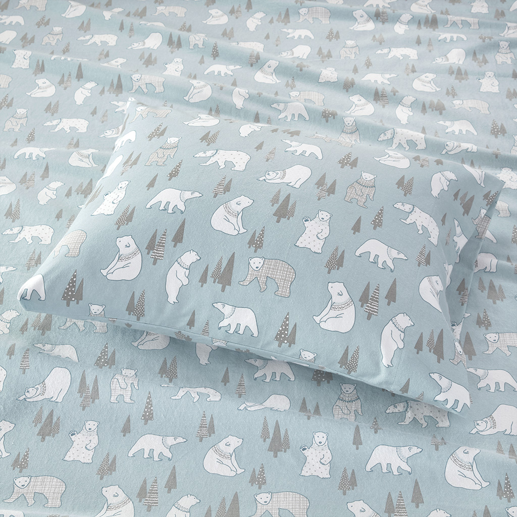 Cozy Cotton Flannel Printed Sheet Set