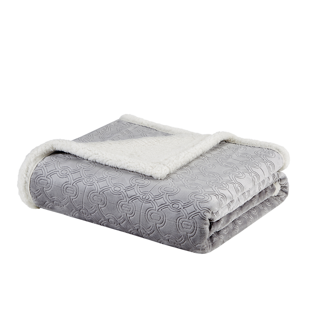 Elma Oversized Textured Plush Throw