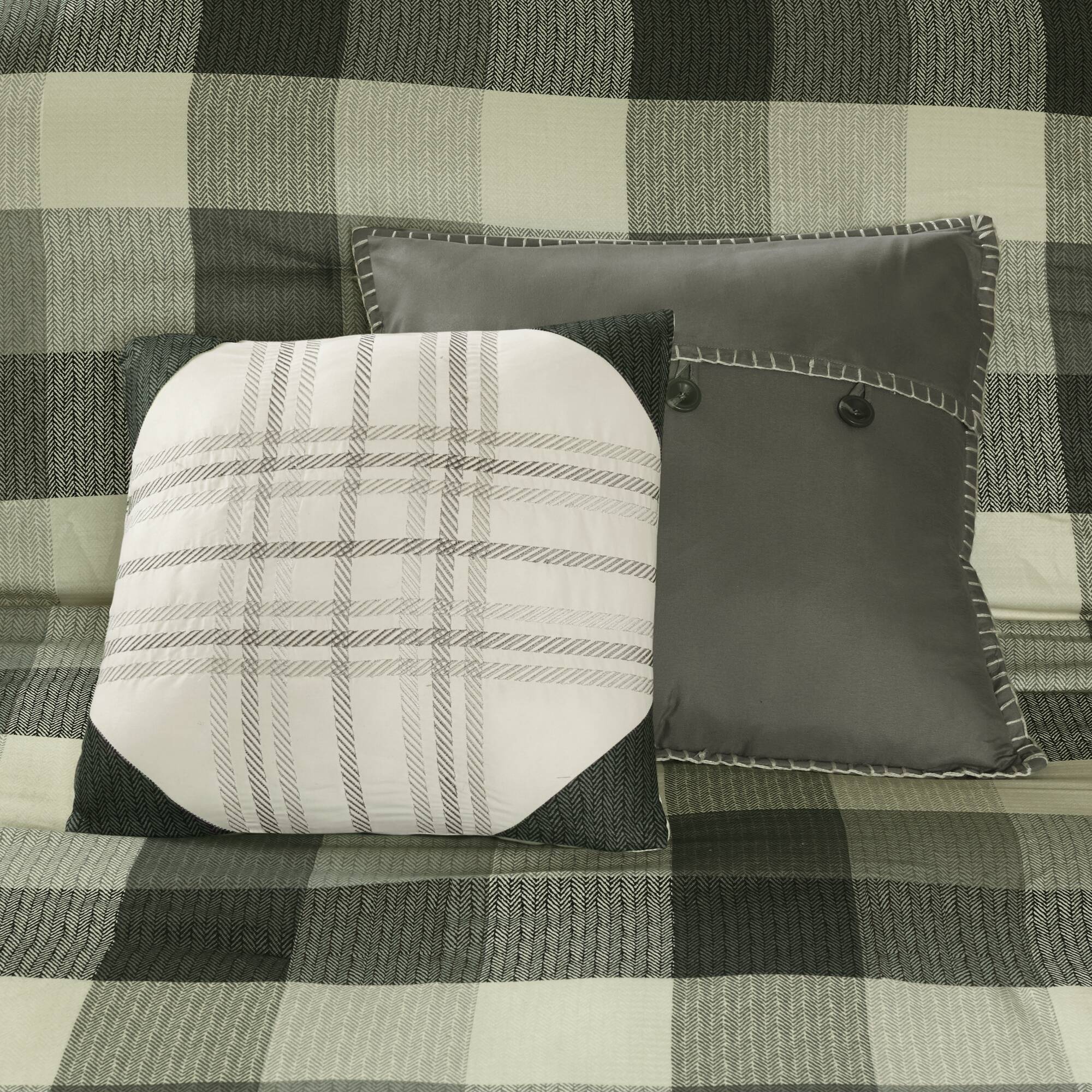 Ridge 7 Piece Herringbone Comforter Set