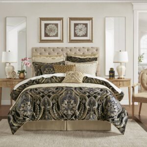 Julius 4 Piece Comforter Set from Croscill Classics in  Black. Julius 4 Piece Comforter Set from Croscill Classics in  Black. Julius 4 Piece Comforter Set from Croscill Classics in  Black. Julius 4 Piece Comforter Set from Croscill Classics in  Black. Julius 4 Piece Comforter Set from Croscill Classics in  Black.