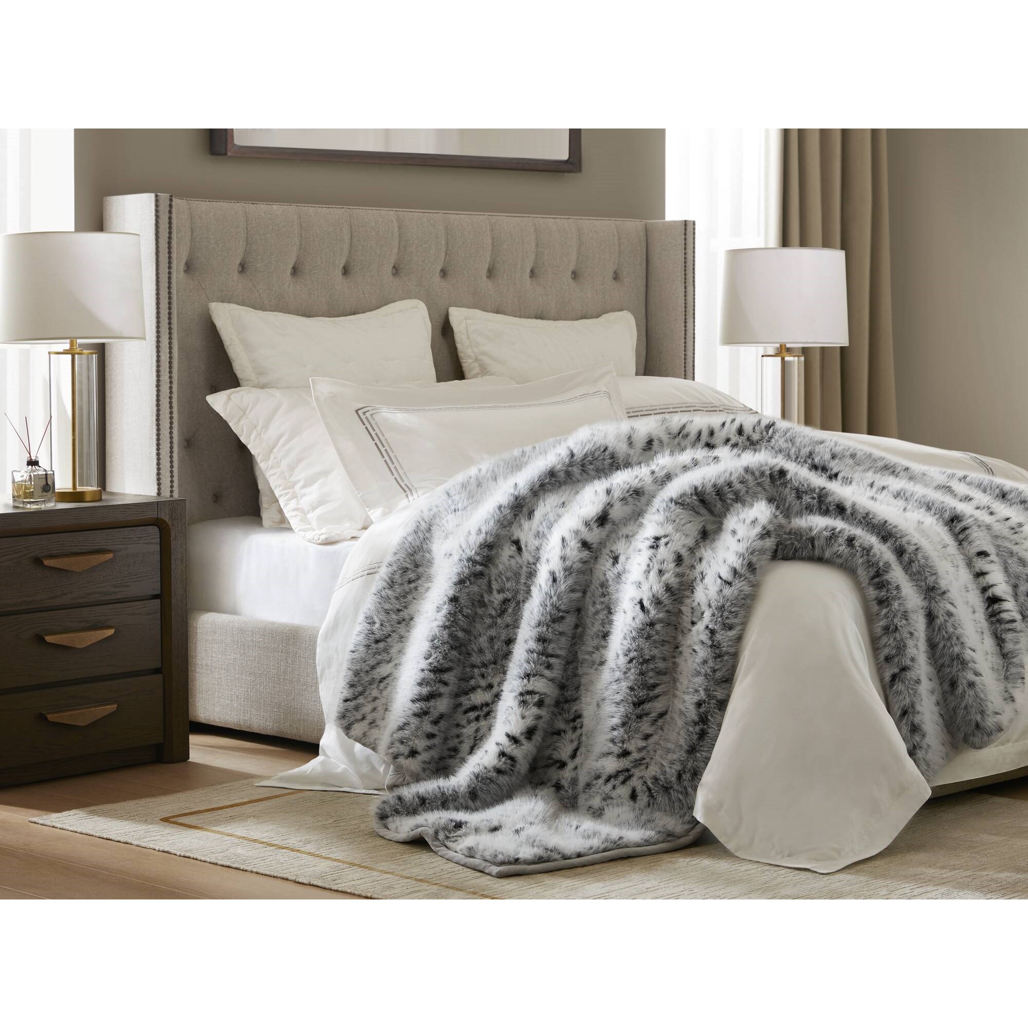 Botswana Animal Print Faux Fur Throw Blanket