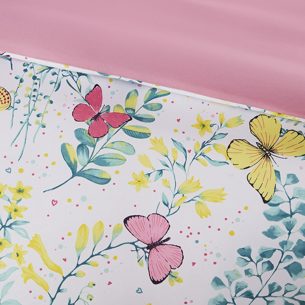 Cynthia Printed Butterfly Comforter Set