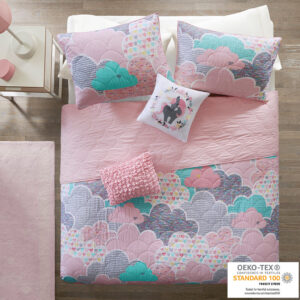 Cloud  Reversible Cotton Quilt Set with Throw Pillows from Urban Habitat Kids in  Pink. Cloud  Reversible Cotton Quilt Set with Throw Pillows from Urban Habitat Kids in  Pink. Cloud  Reversible Cotton Quilt Set with Throw Pillows from Urban Habitat Kids in  Pink. Cloud  Reversible Cotton Quilt Set with Throw Pillows from Urban Habitat Kids in  Pink. Cloud  Reversible Cotton Quilt Set with Throw Pillows from Urban Habitat Kids in  Pink.