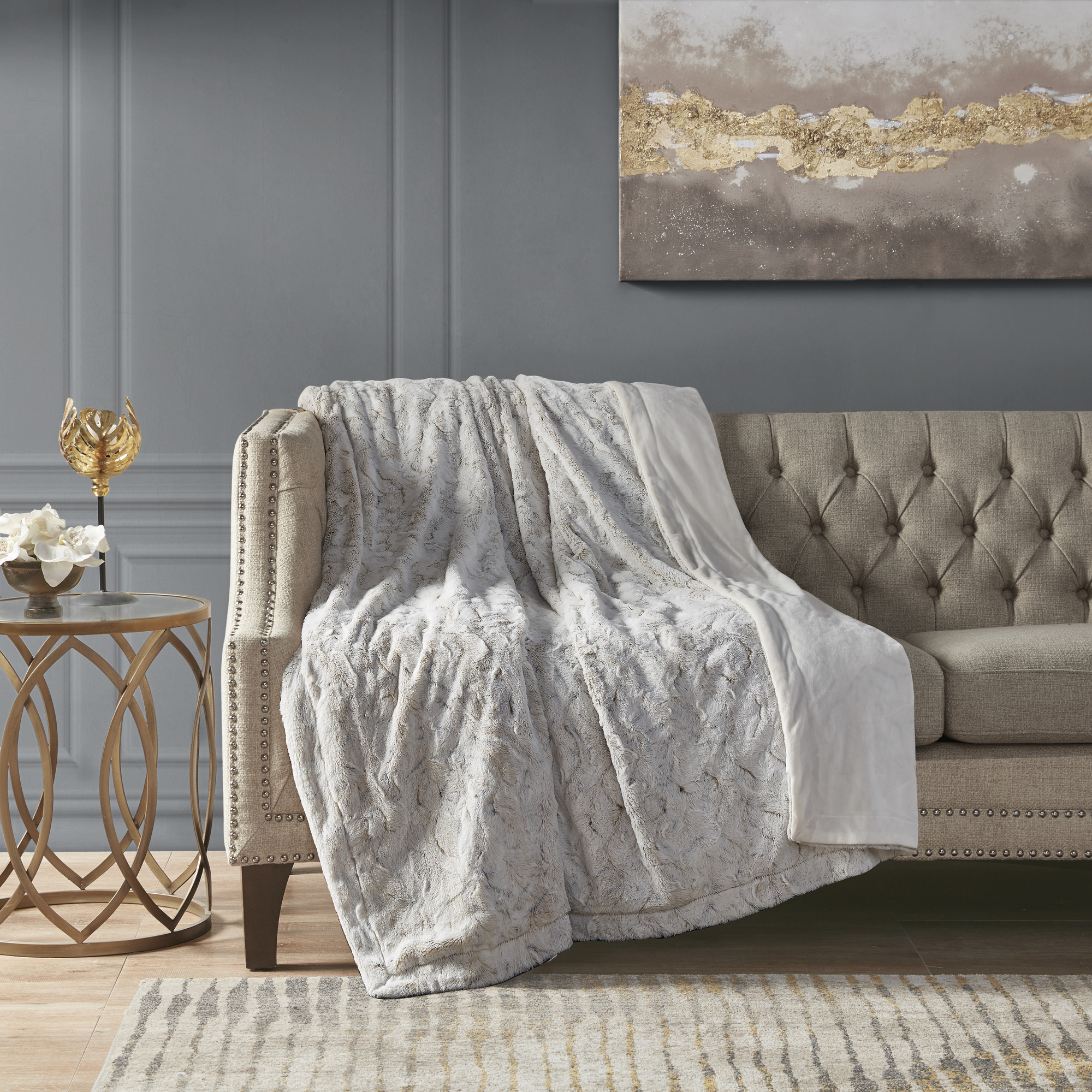 Zuri Faux Fur Throw
