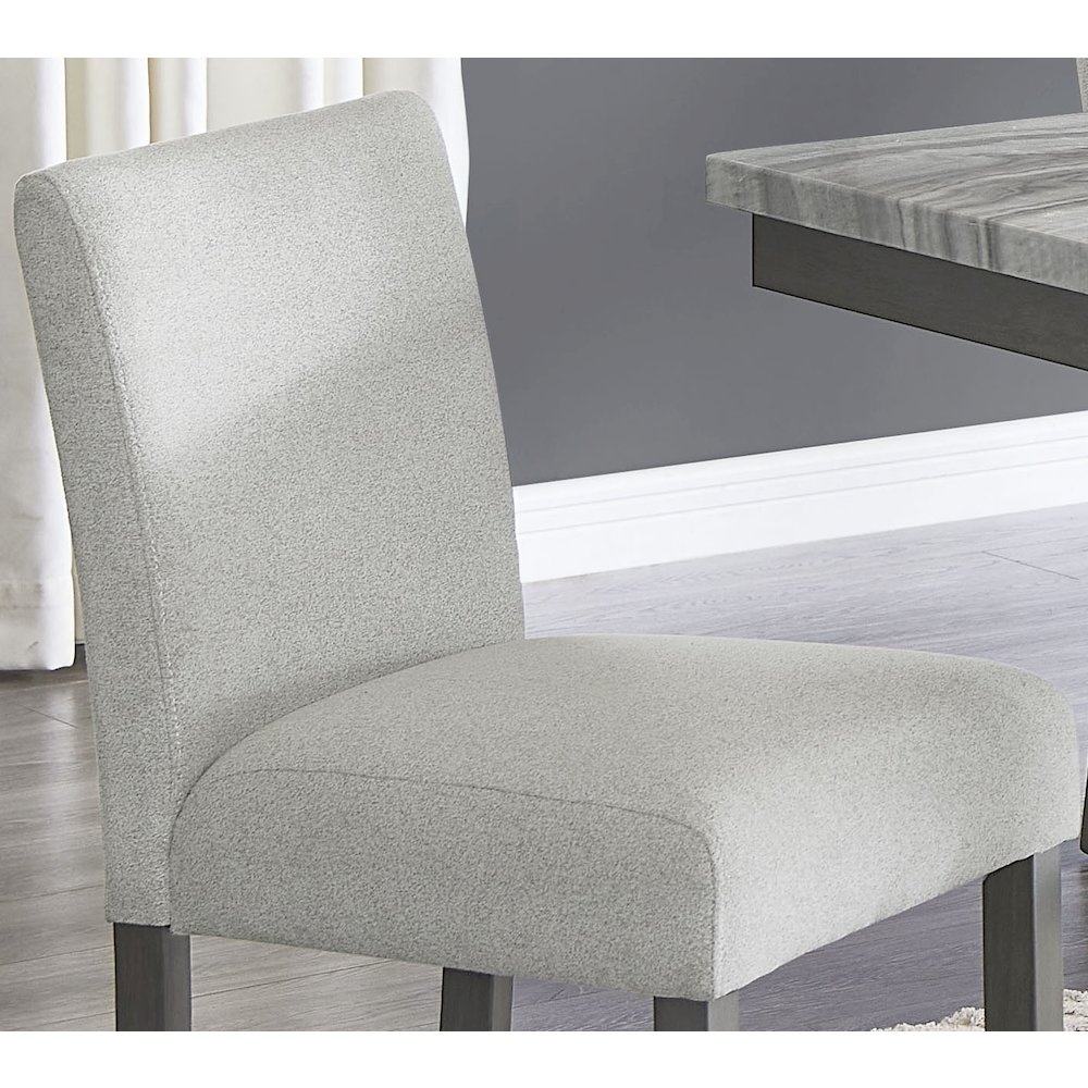 Selena 6-Piece 60″ Rectangular Gray Faux Marble Counter Height Dining Set