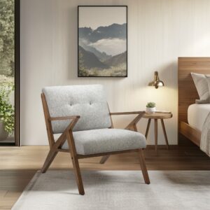 Rocket Upholstered Arm Chair with Angled Wood Frame from INK+IVY in  Light Grey. Rocket Upholstered Arm Chair with Angled Wood Frame from INK+IVY in  Light Grey. Rocket Upholstered Arm Chair with Angled Wood Frame from INK+IVY in  Light Grey. Rocket Upholstered Arm Chair with Angled Wood Frame from INK+IVY in  Light Grey. Rocket Upholstered Arm Chair with Angled Wood Frame from INK+IVY in  Light Grey.