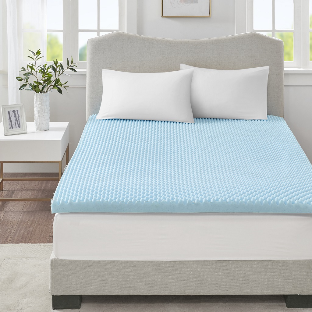 3″ Gel Memory Foam All Season Reversible Cooling Mattress Topper