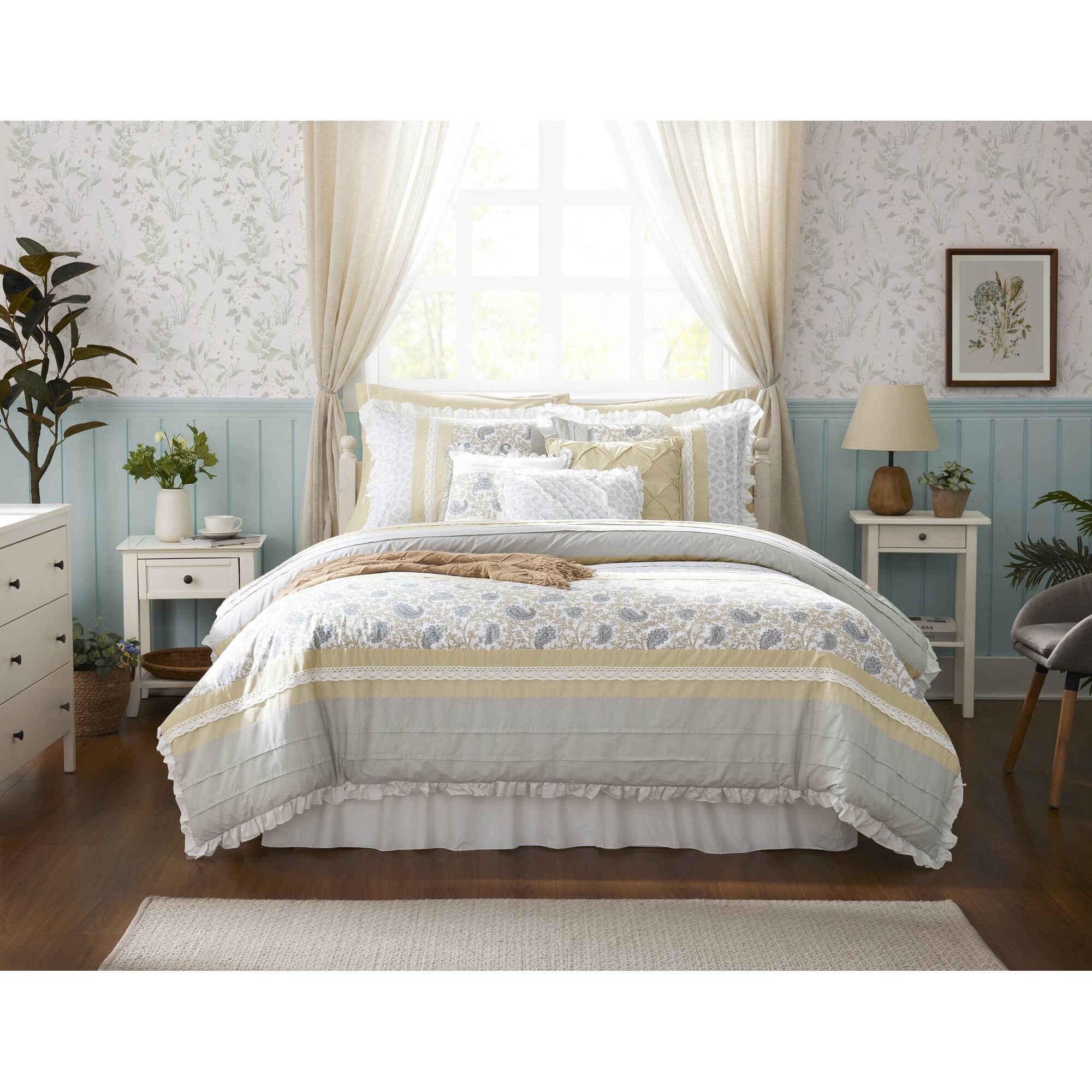 Dawn 9 Piece Cotton Percale Comforter Set