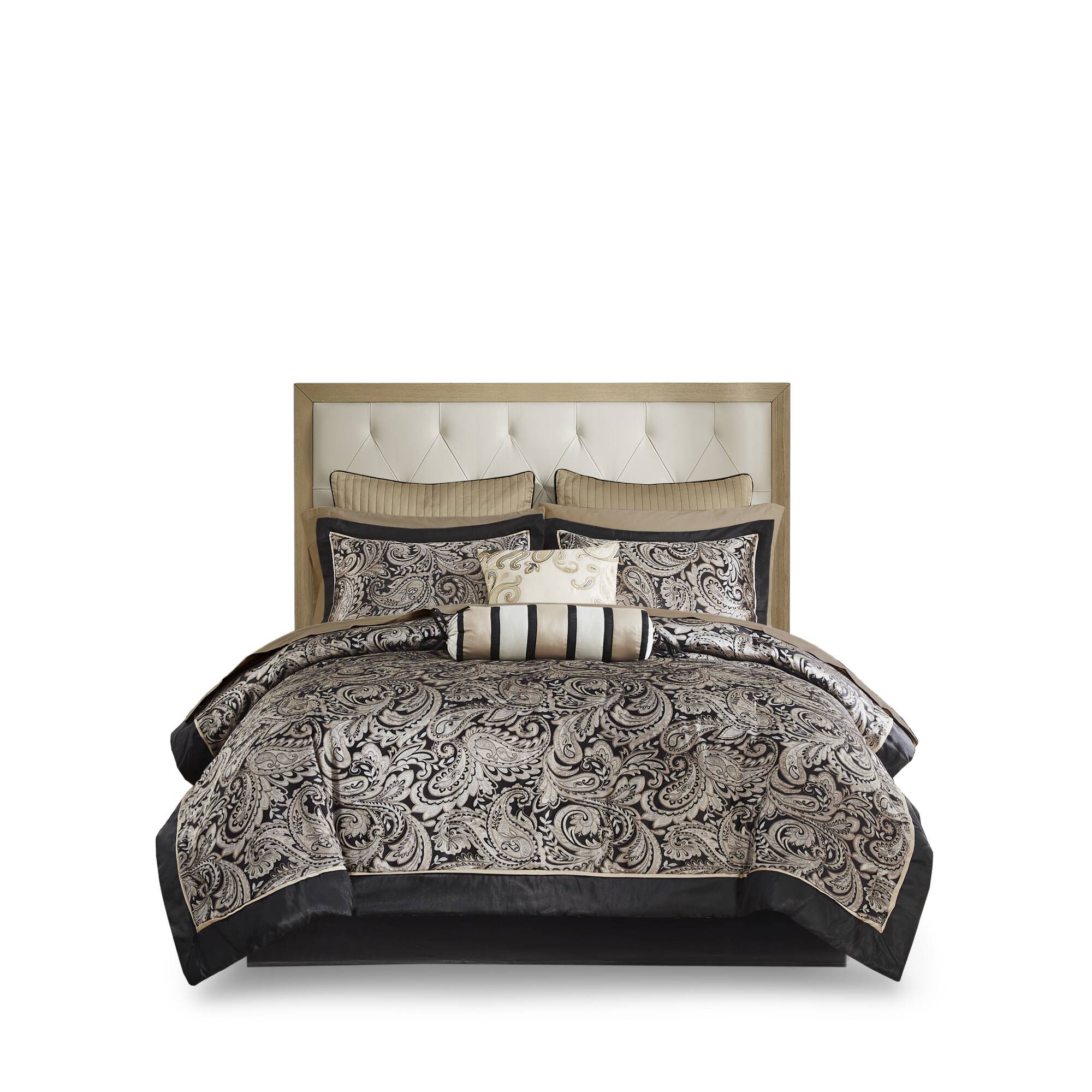 Aubrey 12 Piece Comforter Set with Cotton Bed Sheets