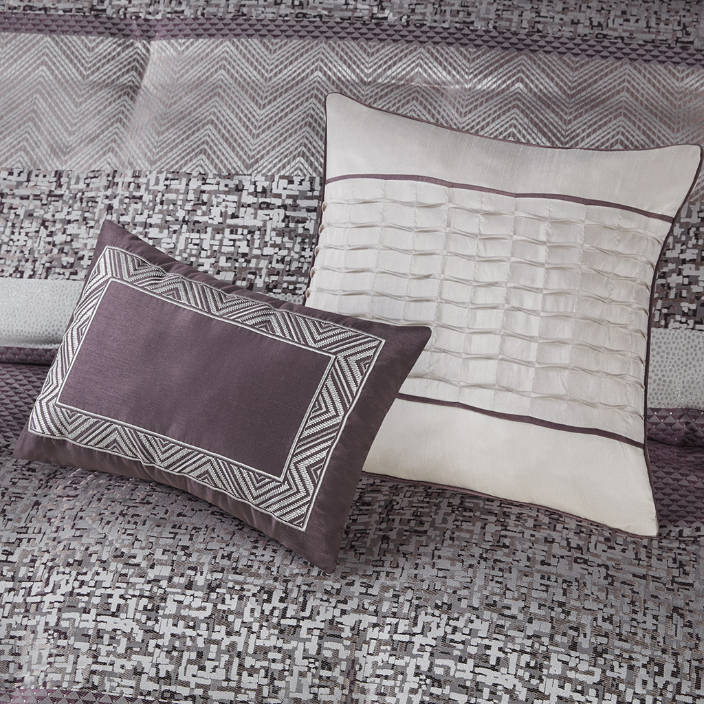 Rhapsody 7 Piece Jacquard Comforter Set