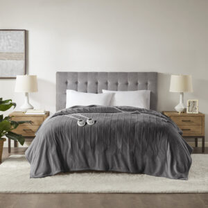 Plush Heated Blanket from Serta in  Dark Grey. Plush Heated Blanket from Serta in  Dark Grey. Plush Heated Blanket from Serta in  Dark Grey. Plush Heated Blanket from Serta in  Dark Grey. Plush Heated Blanket from Serta in  Dark Grey.