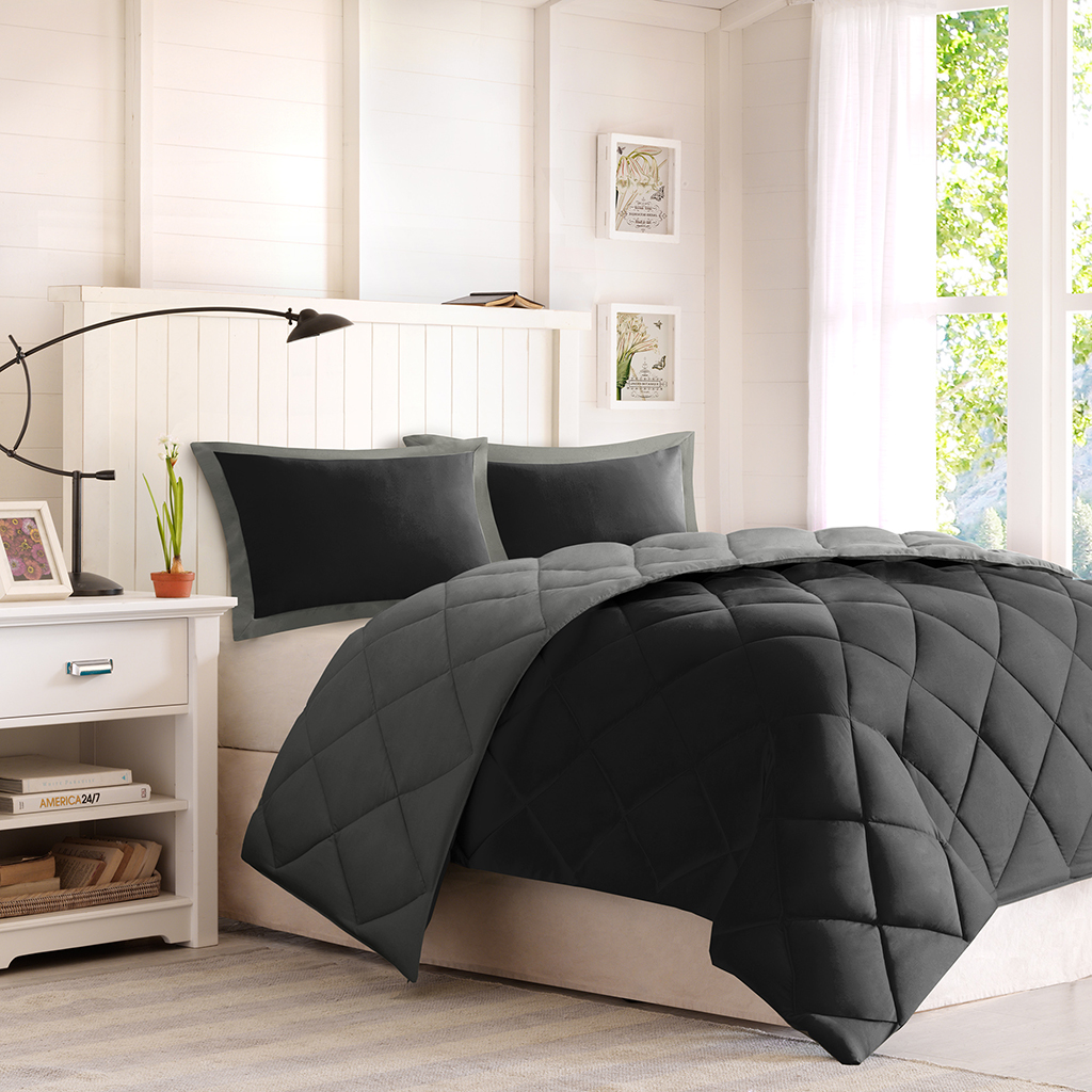Larkspur 3M Scotchgard Reversible Down Alt Comforter Set